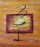 Tablou pictat in ulei manual pe panza de in, 50x60cm finit, din Suedia