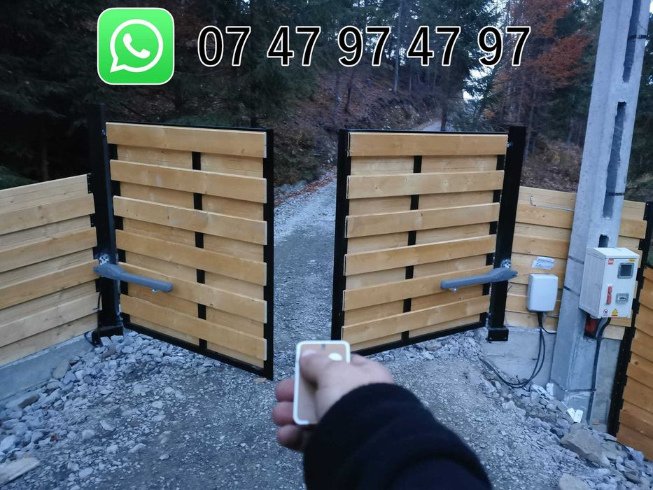 Automatizare poarta batanta culisanta sina motoare montaj Borsa