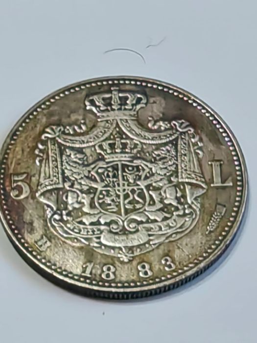 Monede 5 lei 1879, 1881, 1882, 1883, 1884, 1885, 1901 rebateri moderne