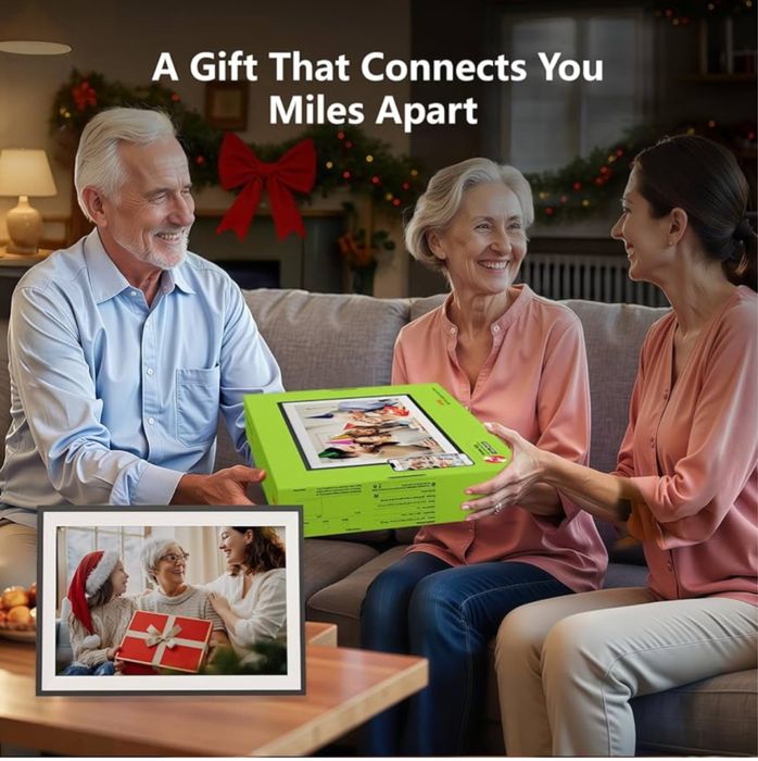 Цифровая фоторамка Frameo экран сенсор 15.6 дюйма  IPS HD  32gb Wifi