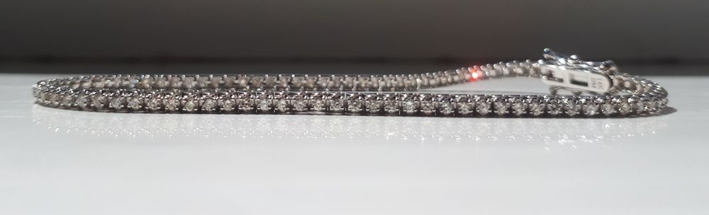 Bratara Tennis Diamante 1 Carat Claritate SI1 Culoare G Aur 14k Certif