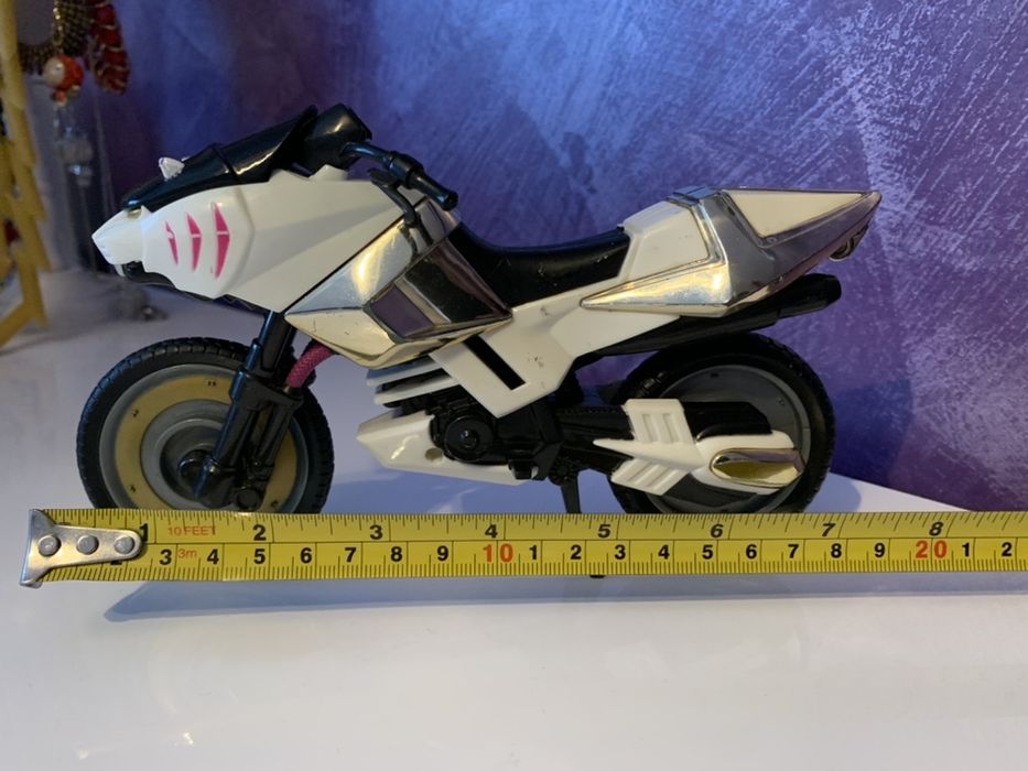 Motocicleta jucarie Tigru alb