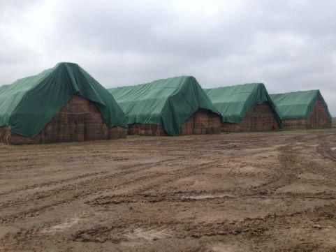 Prelata impermeabila protectie baloti 10.4X15.8 m dimensiuni noi /stoc