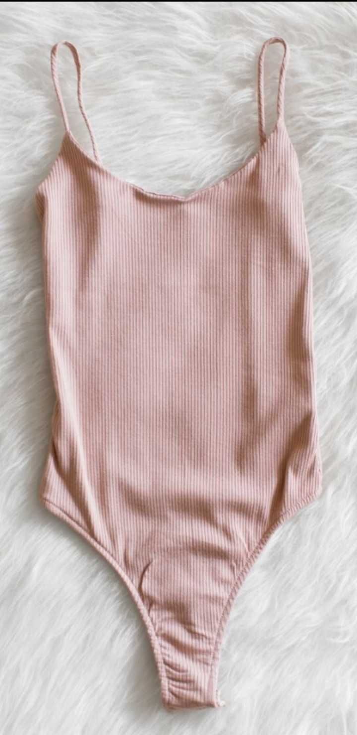 Bodysuit  nude/beige/ roz pal Zara