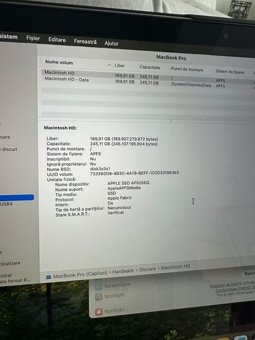 Macbook Pro M1 250 gb ssd 8 gb Ram