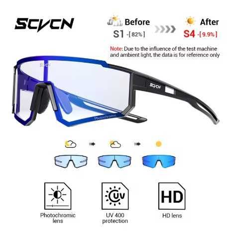Ochelari ciclism fotocromici SVCN large noi diverse culori