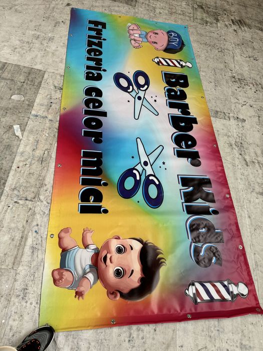 Bannere Fieme lumin. Stikere Carti de vizita Flyer Colantari magazine
