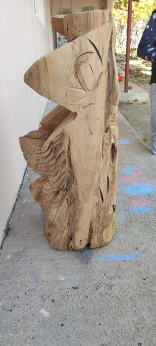 Sculptura lemn pentru gradina