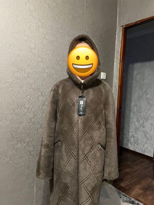 Двусторонняя зимняя дубленка