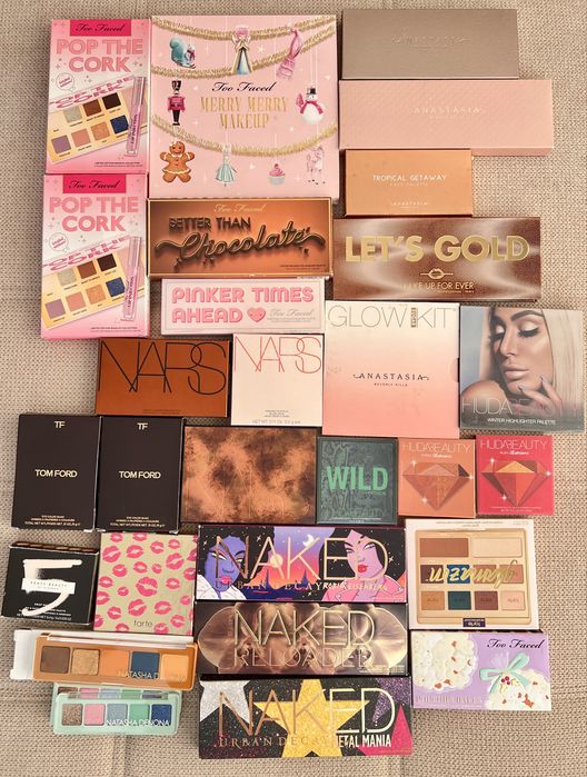 НОВО Оригинални палитри Anastasia Beverly Hills, Too Faced, Huda, MAC