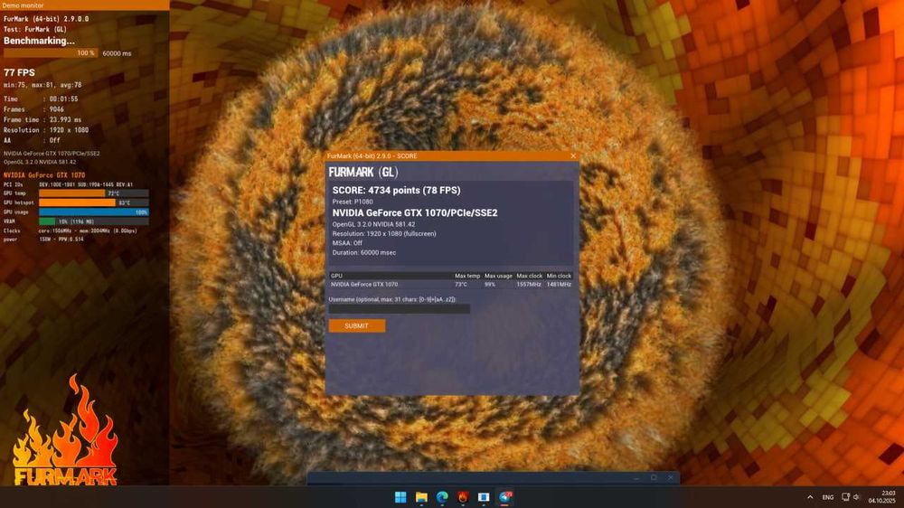 GTX 1070 8gb в идеальном состоянии ZOTAC