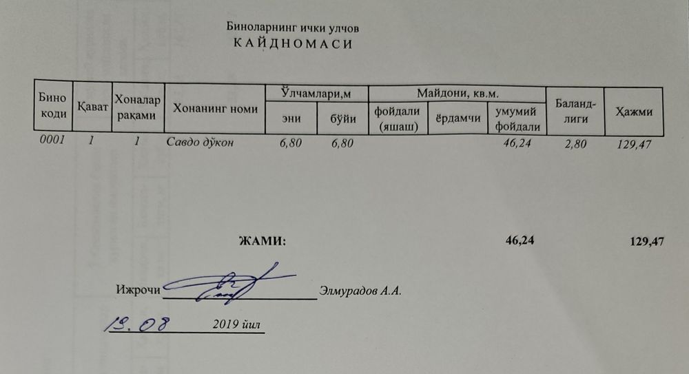 Polu, padval sotiladi adres oydin yoʻli 4,  53.kv
