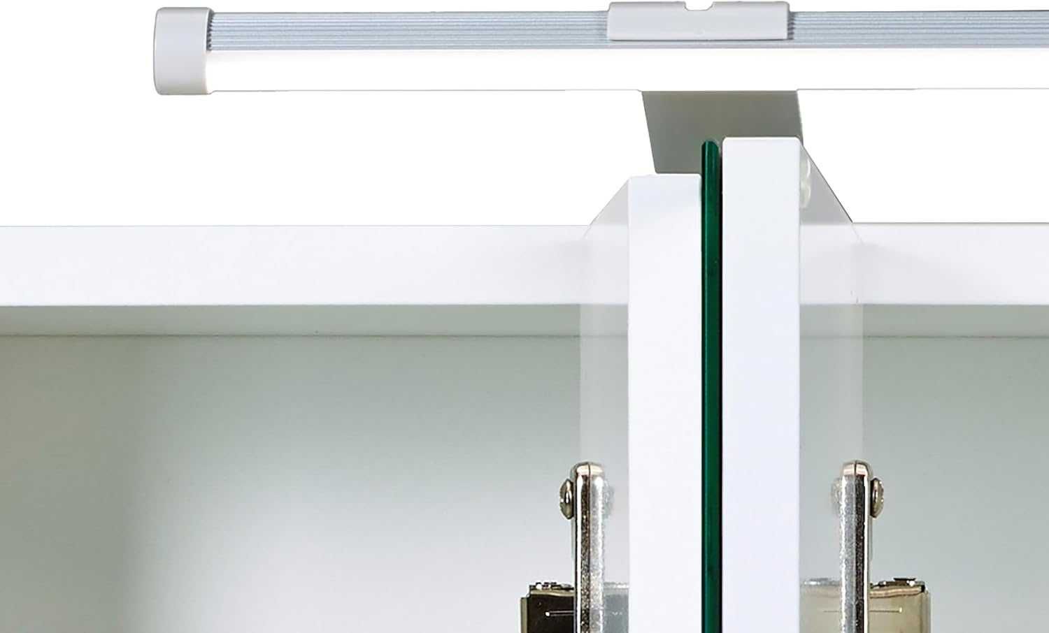 Огледален шкаф Schildmeyer 1200 LED с 3 врати, бял гланц