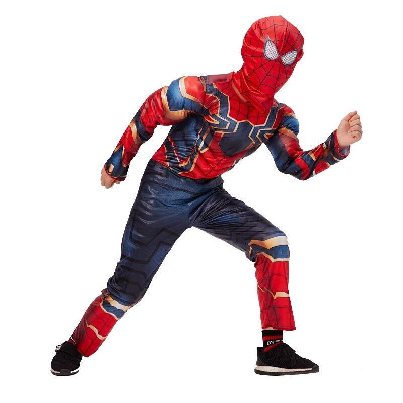 Costum Iron Spiderman IdeallStore®, New Era, 3-5 ani, discuri si masca