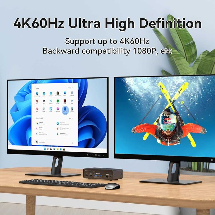 Switch Comutator KVM HDMI 4K VEDINDUST 2 monitoare,2 computere,4K60Hz