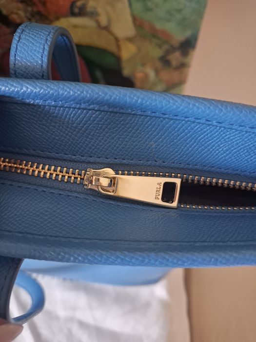 Чанта Furla естествена кожа