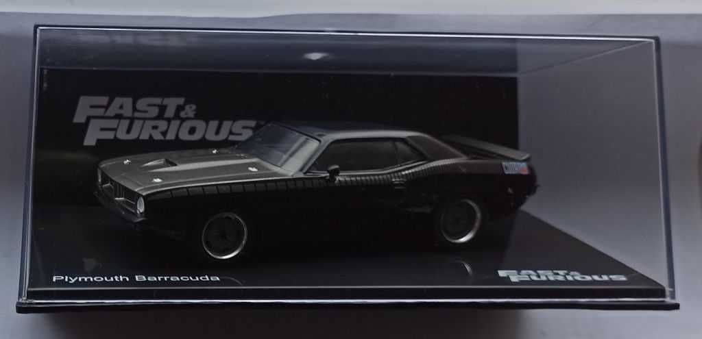 Macheta Plymouth Barracuda 1973 gri Fast and Furious - IXO/Altaya 1/43