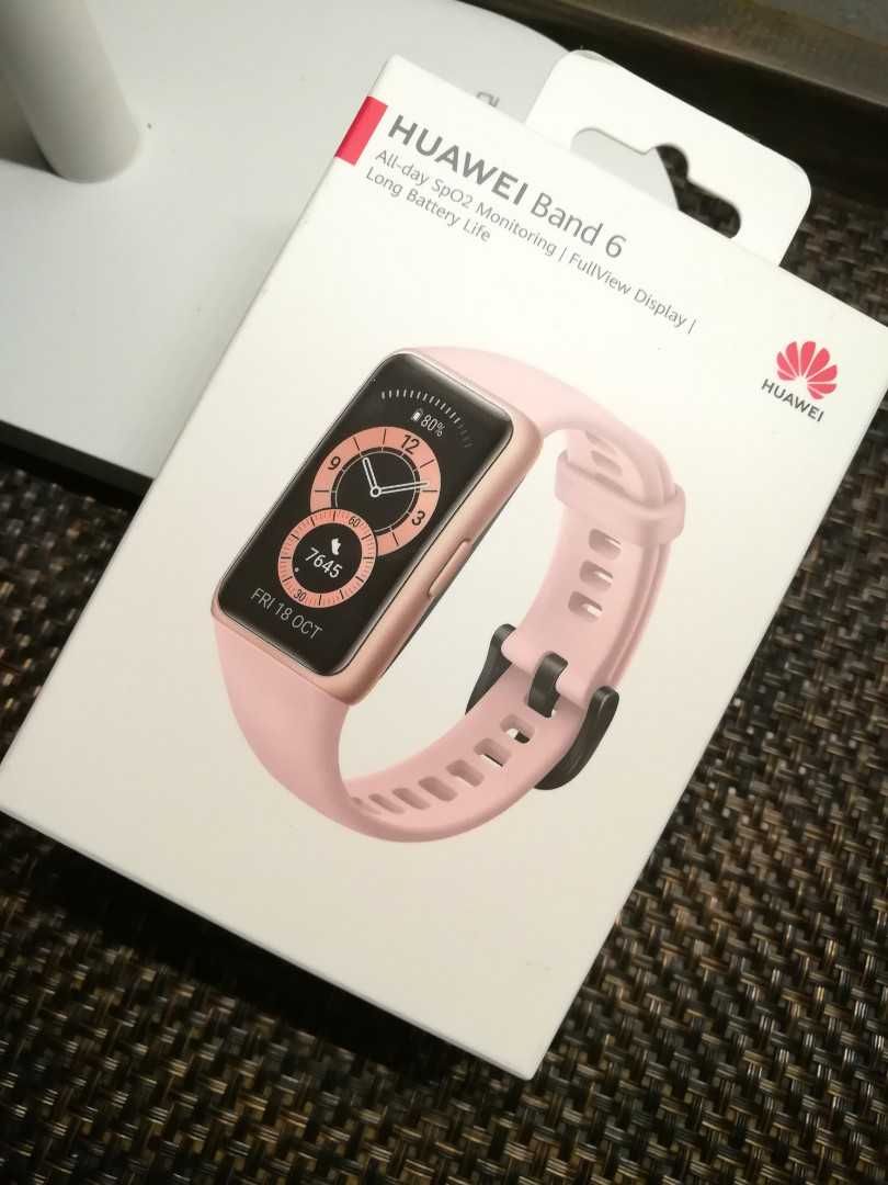 Bratara fitness HUAWEI Band 6 Negru, Roz, Portocaliu - Noua Sigilata