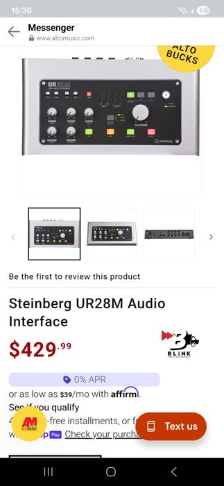 Interfata audio USB UR28M