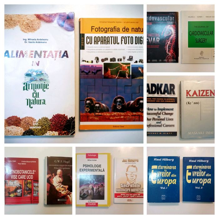 Carti si reviste diverse in limba romana si engleza