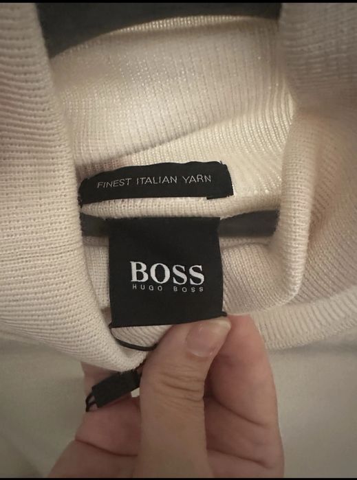 Boss поло от вълна размер М