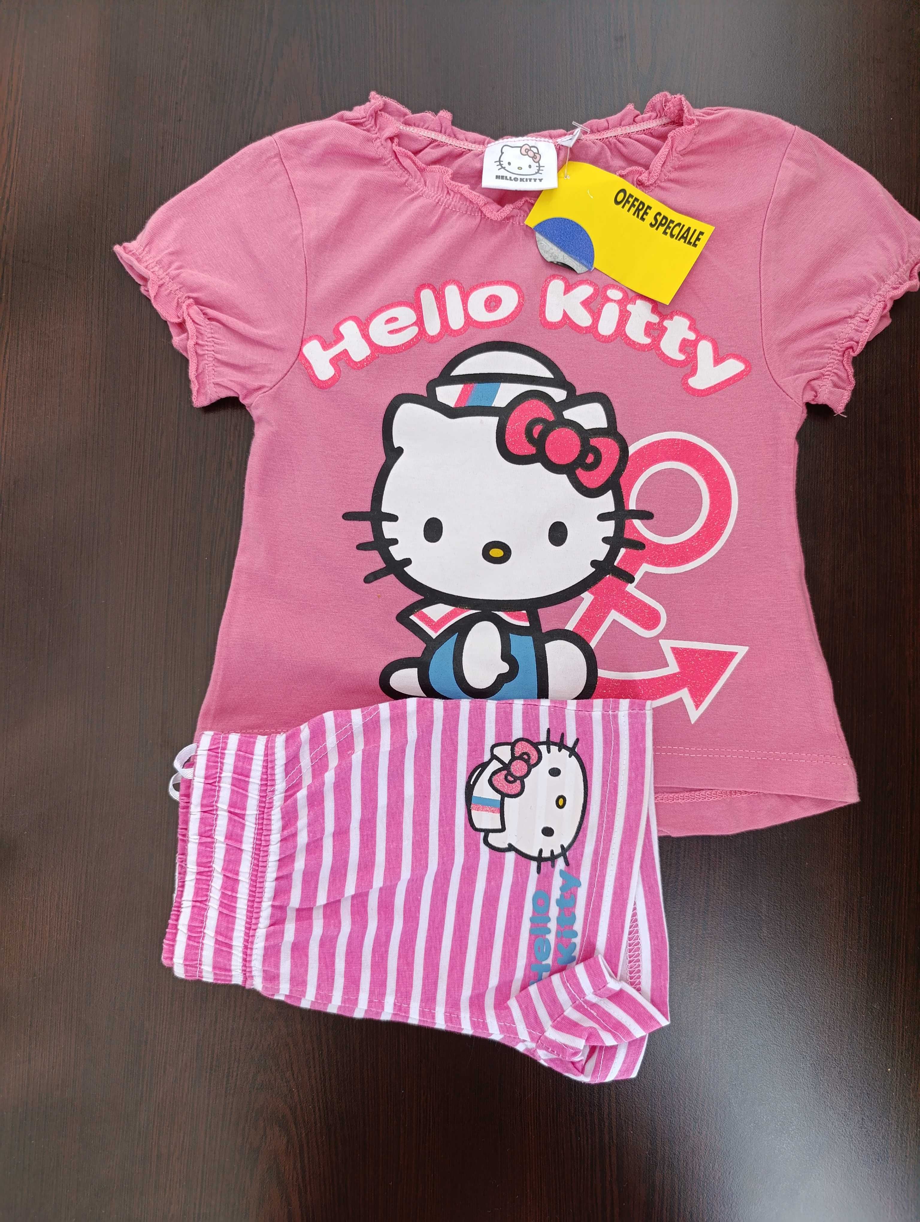 Нов Комплект Hello Kitty, био памук, 12 месеца, доставка от Франция