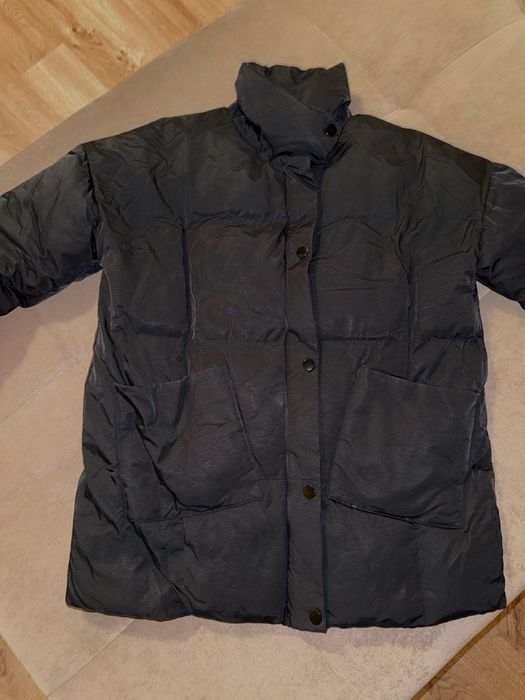 Демисезонная черная  стильная, оверсайз куртка