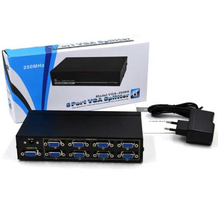 splitter VGA (сплиттер, разветвитель) на 8 портов