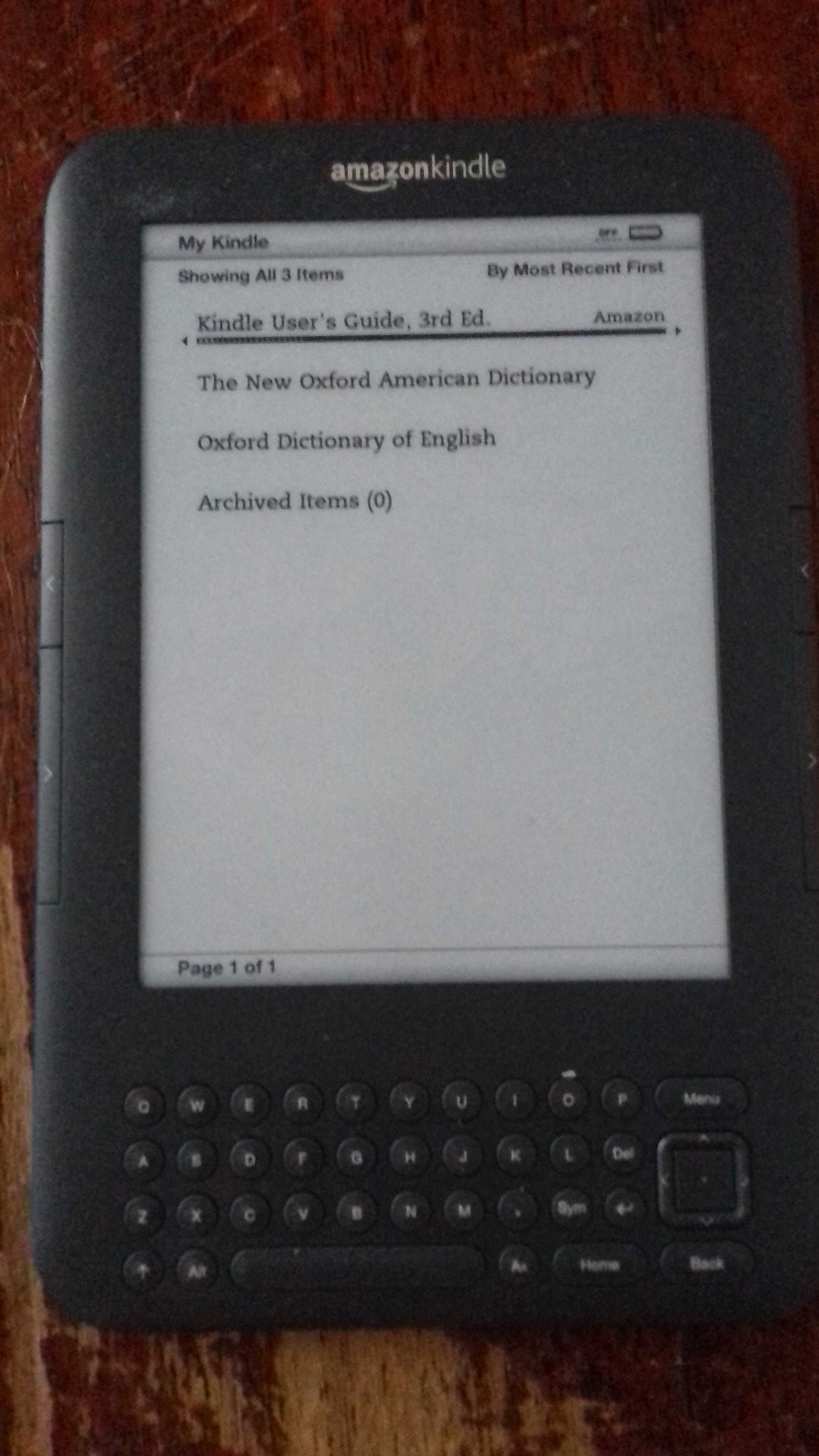 Kindle Keyboard 3 поколение.