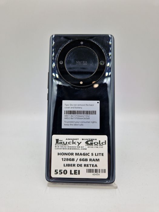 Honor Magic 5 Lite 128GB / 8GB RAM GARANTIE  #48454