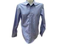 HUGO BOSS размер L мъжка риза синя с лого дълъг ръкав
