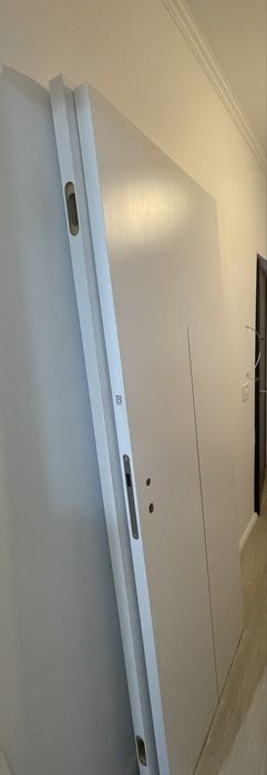 2 buc foi usa porta doors UNI COLOR MODERN H.1 alb mat