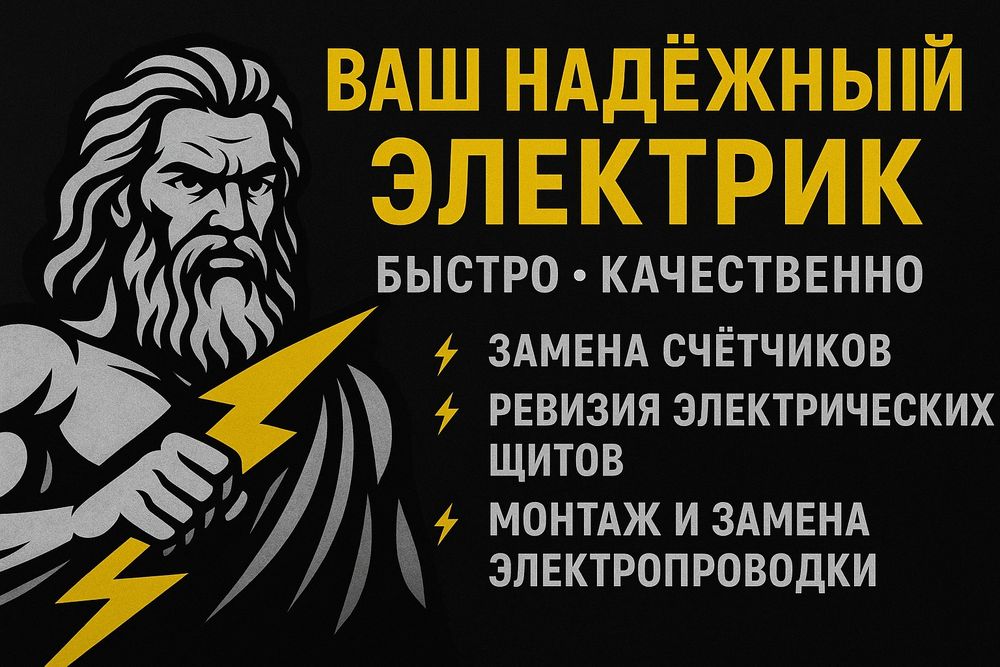 Электрик. Услуги электрика. Электромонтаж. Снятие счётчиков. Замена АВ