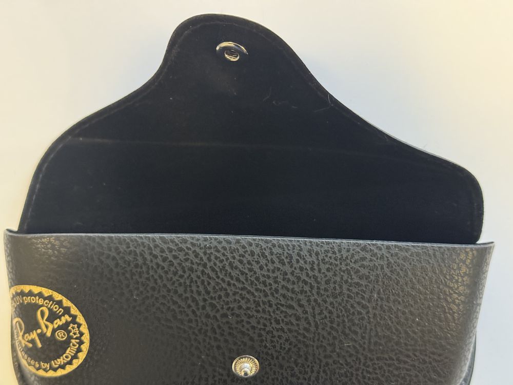 Toc ochelari de soare din piele Ray Ban negru Nou