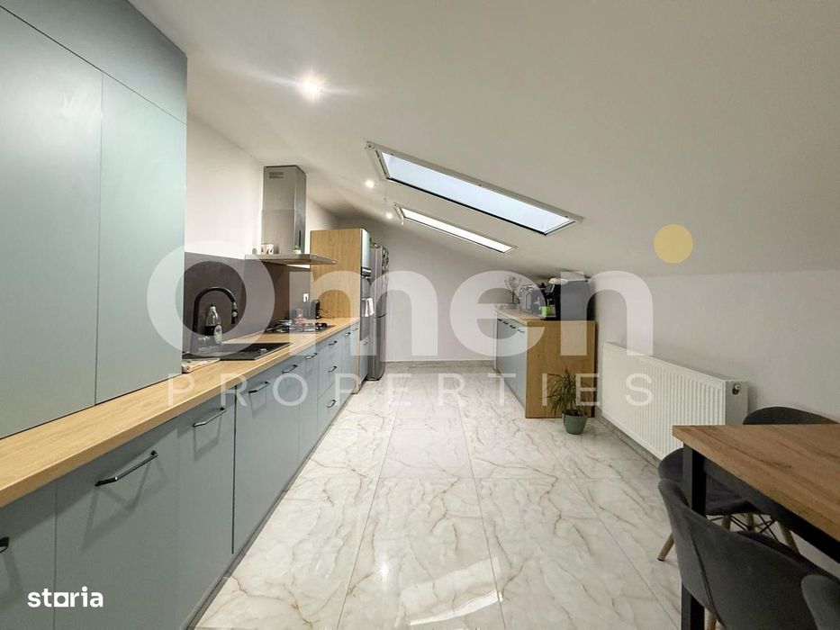 Apartament mansardă 138 mp |4 camare mobilat & utilat