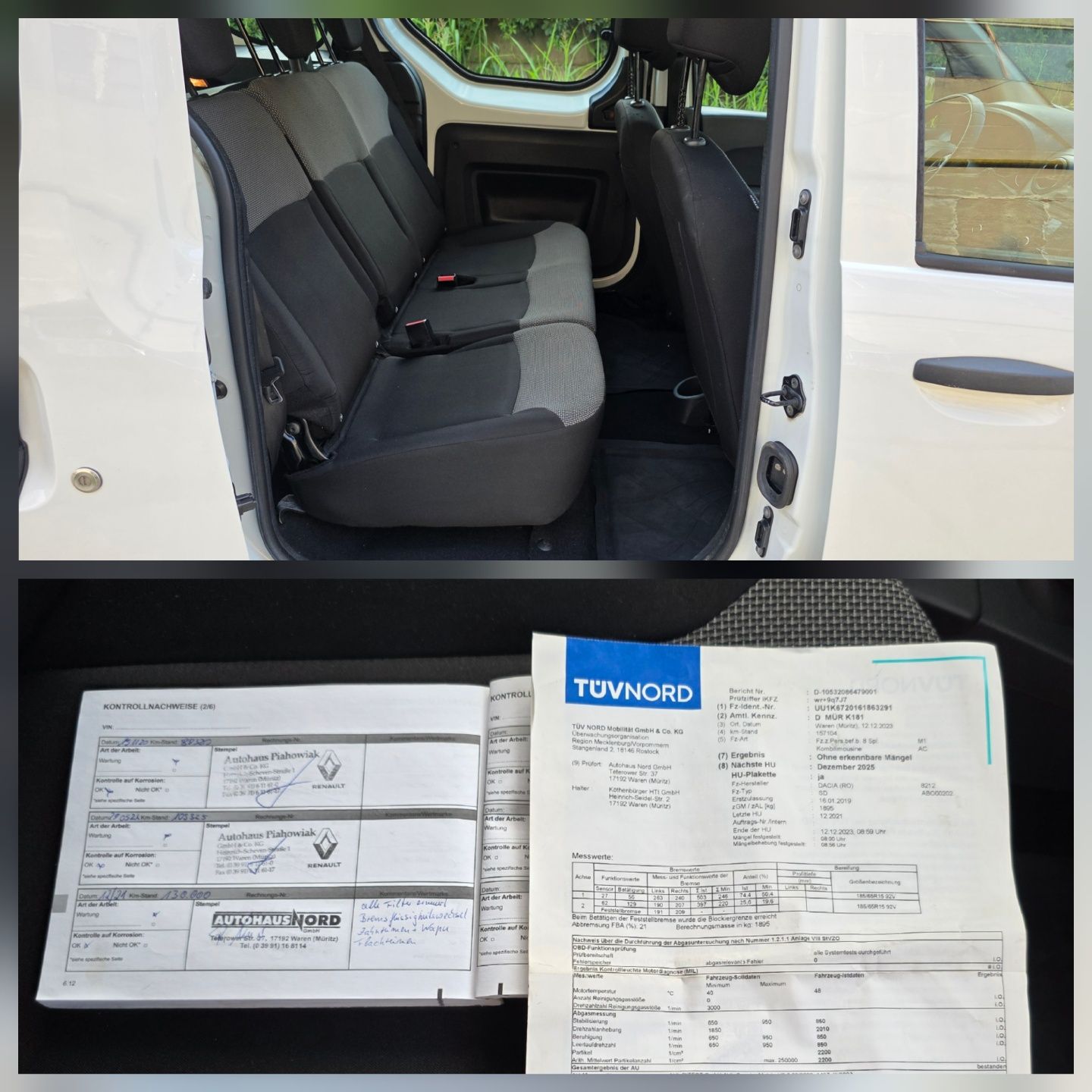 Dacia Dokker 2019  /   1.5 Dci -75 Cp / A.c - Germania - Euro 6 /