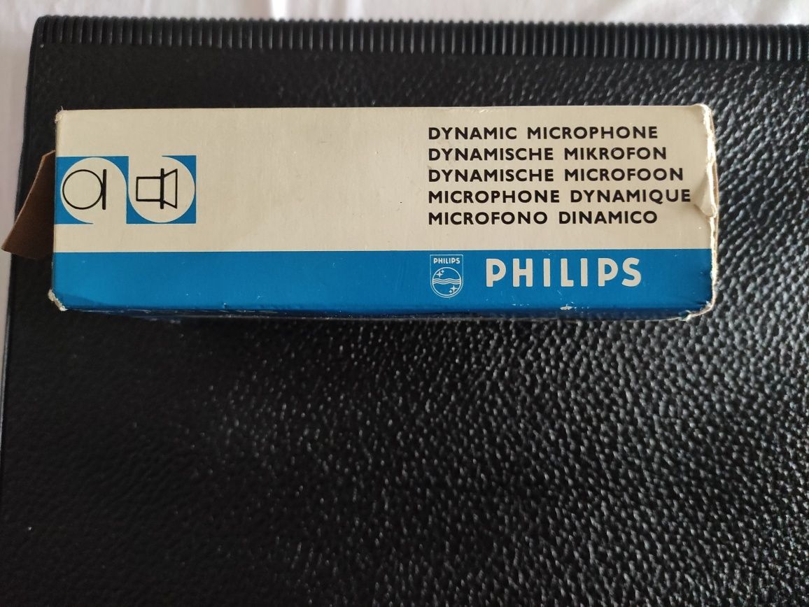 Philips dinamic microphone EL 1980/00. Ретро микрофон.