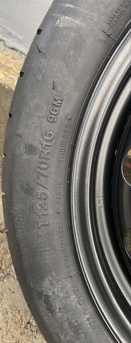 Резервна гума тип патерица 5х112 16 цола