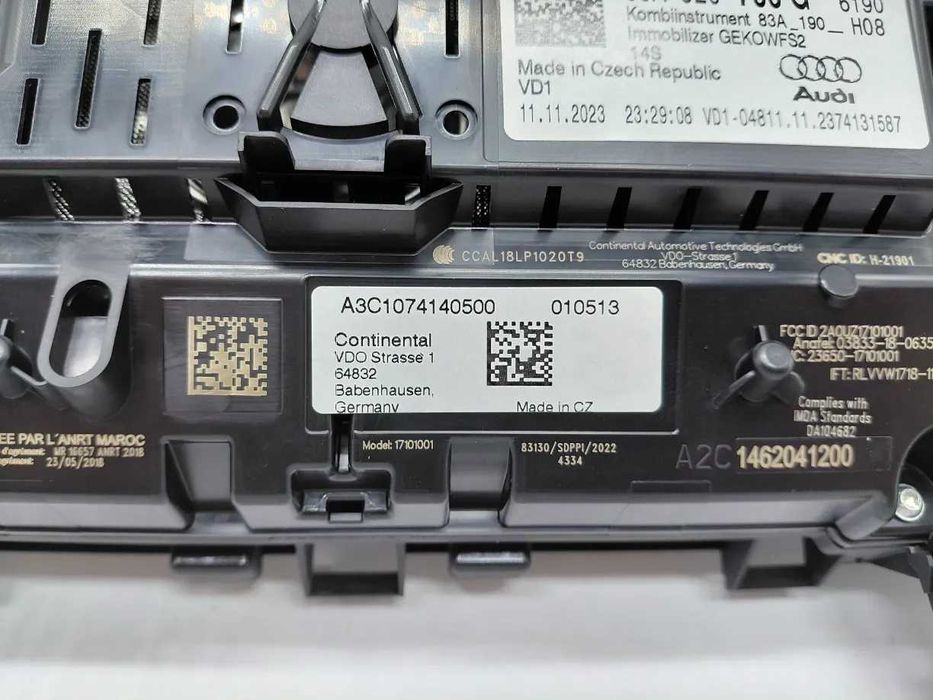 83A920700G Audi Q3 F30 Виртуален километраж Virtual Cluster
