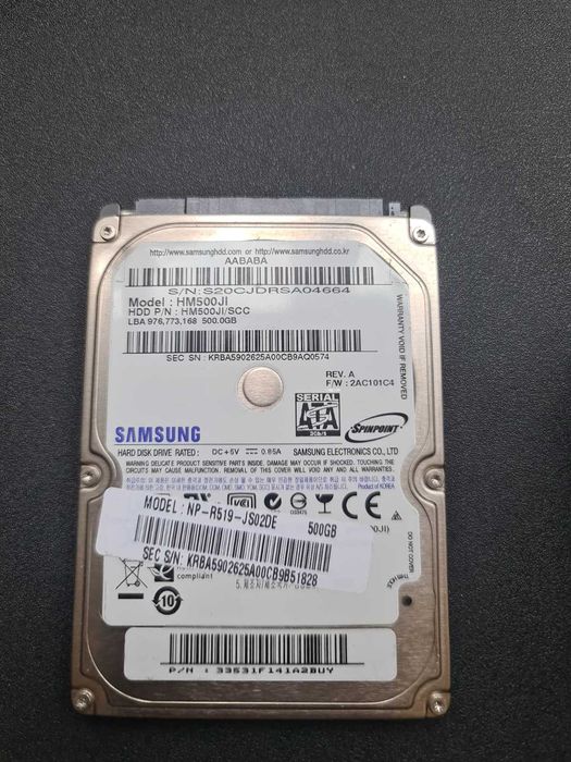 Hard Disk uri  Laptop