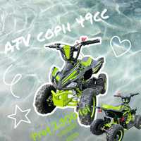 ATV copii 3-10 ani benzina 49cc amestec sport moto quad verde