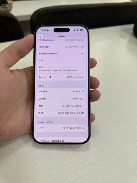 Срочно IPhone 16 pro Lla 128