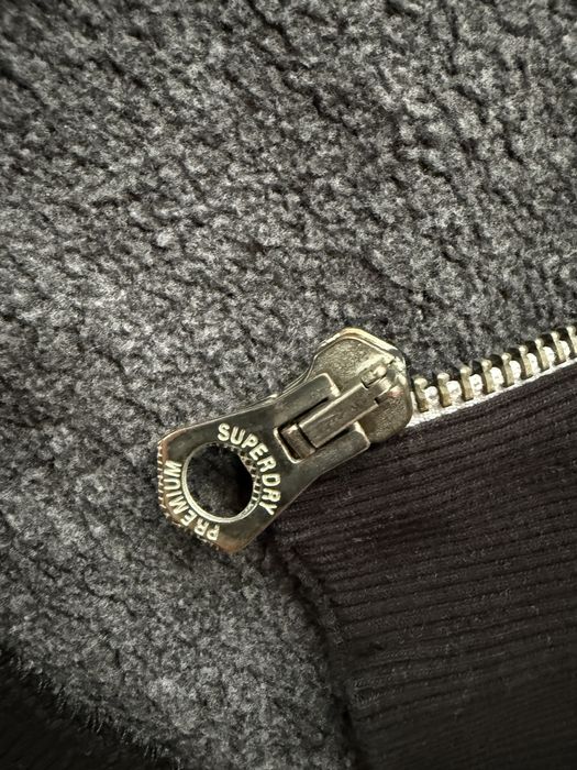 Hanorac SUPERDRY cu Fermoar Negru | Marime M