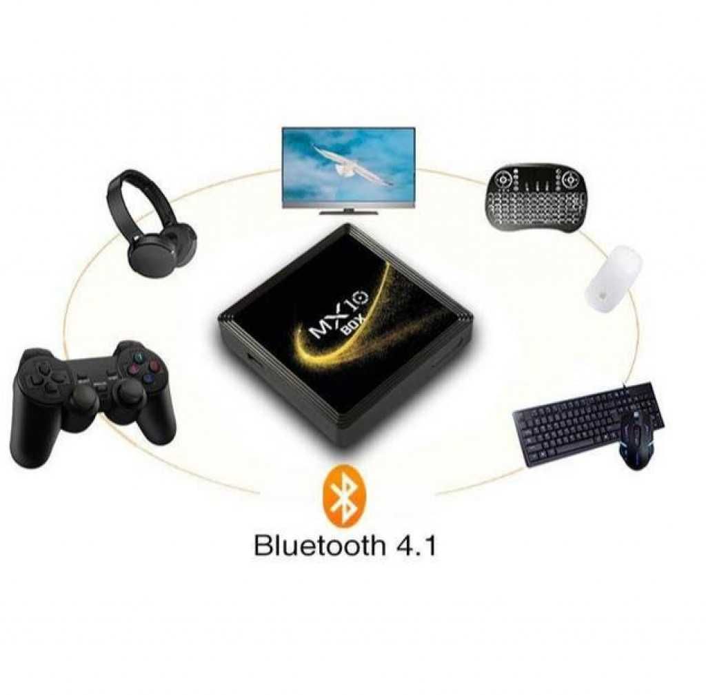 Smart TV приемник Smart Android TV Box MX10s Черен