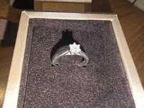 Inel Logodna Aur Alb 18k - Diamant Natural!!