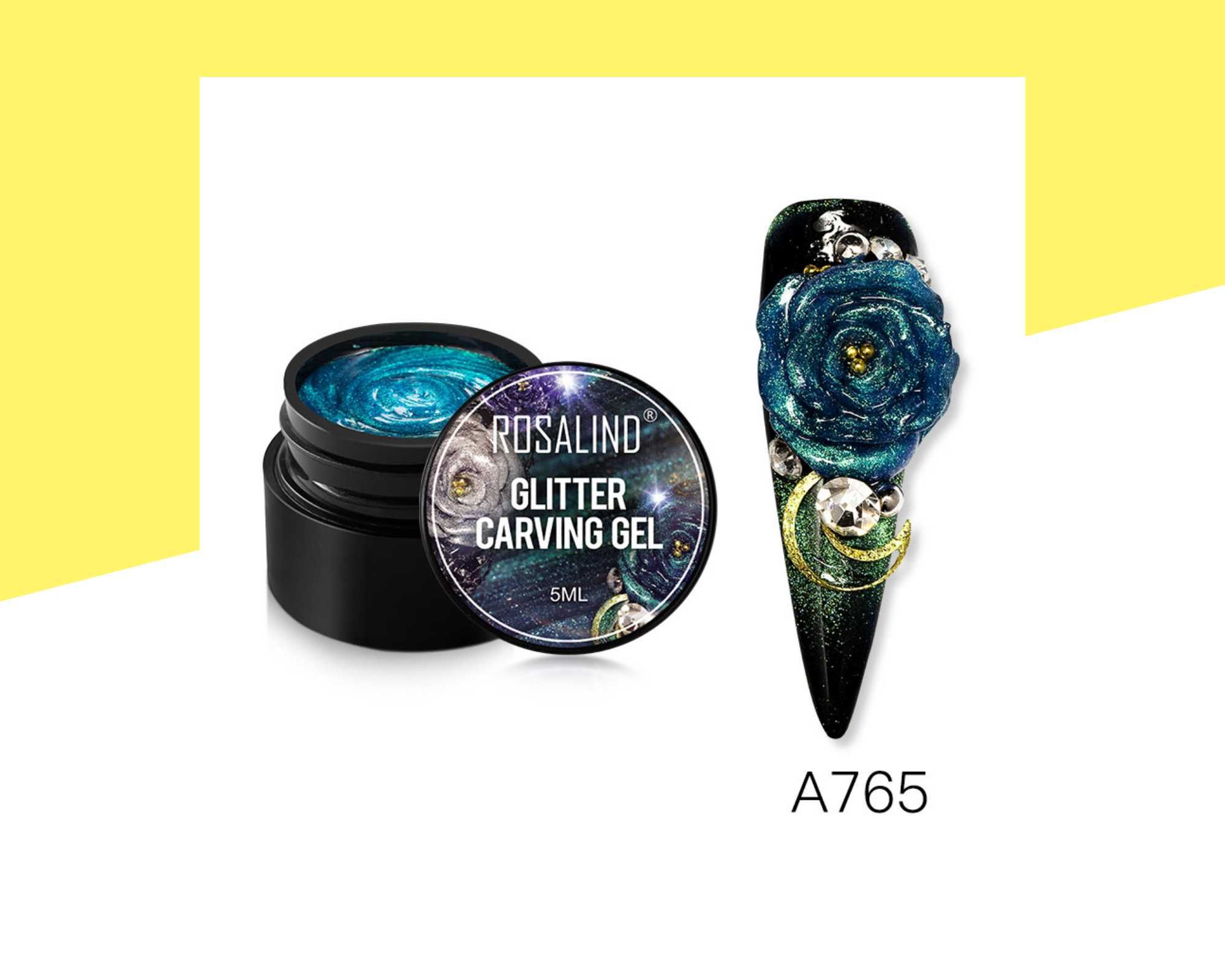 Брокатен пластилин за моделиране Glitter Carving Gel ROSALIND