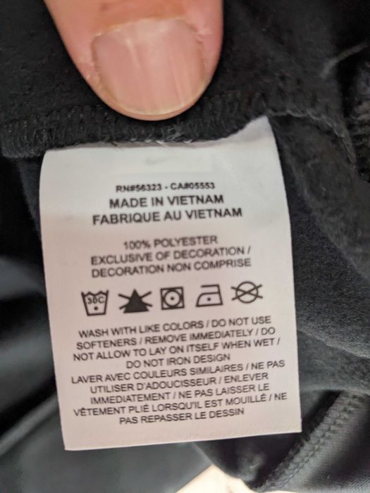 Nike Big Logo Fleece мъжки черен суичър размер М L от Сащ