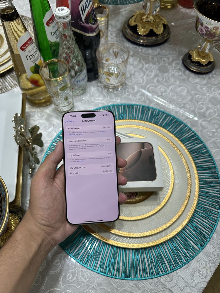 Iphone 16 pro max 100% idael