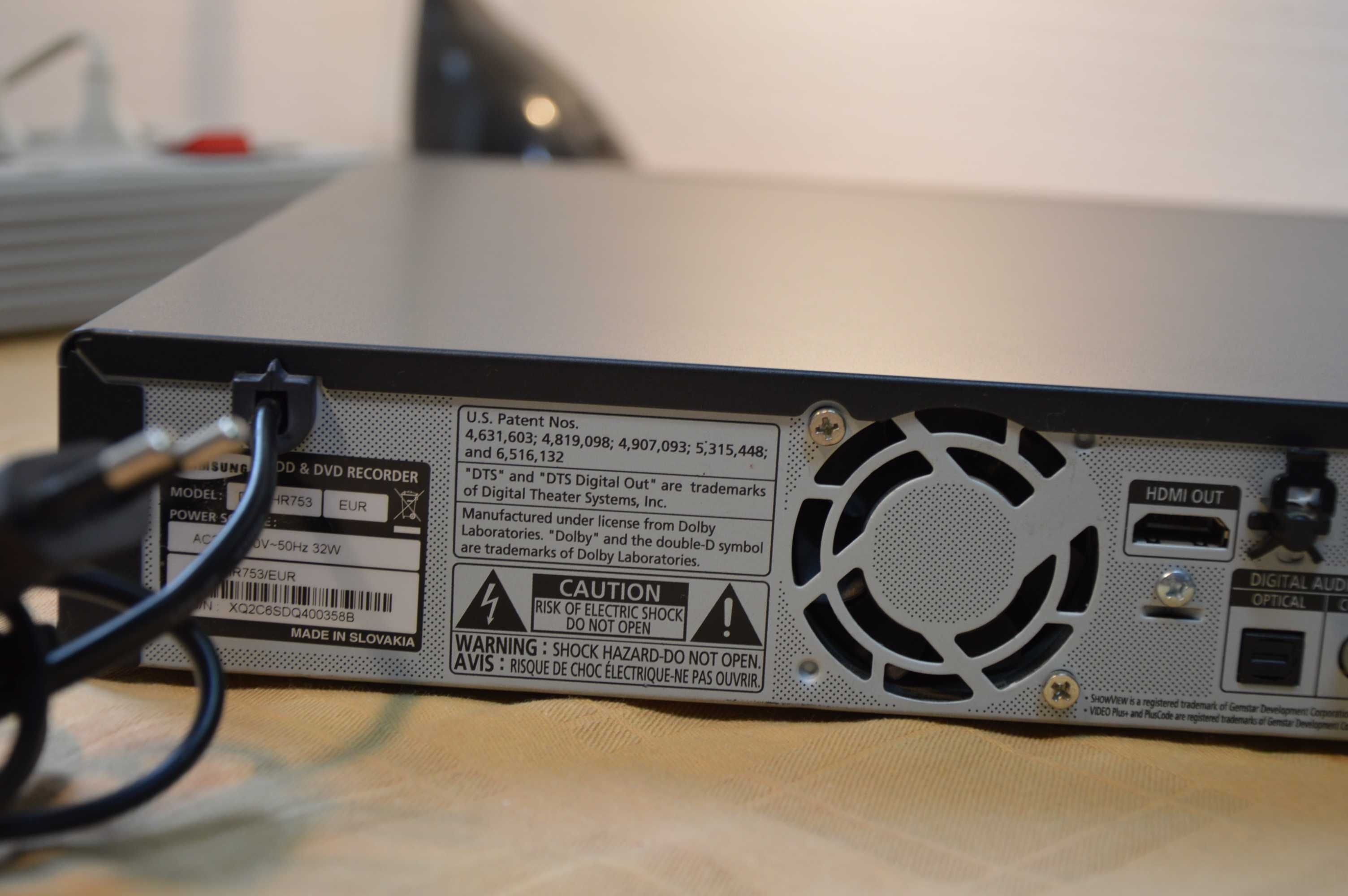 DVD recorder Samsung HR 753