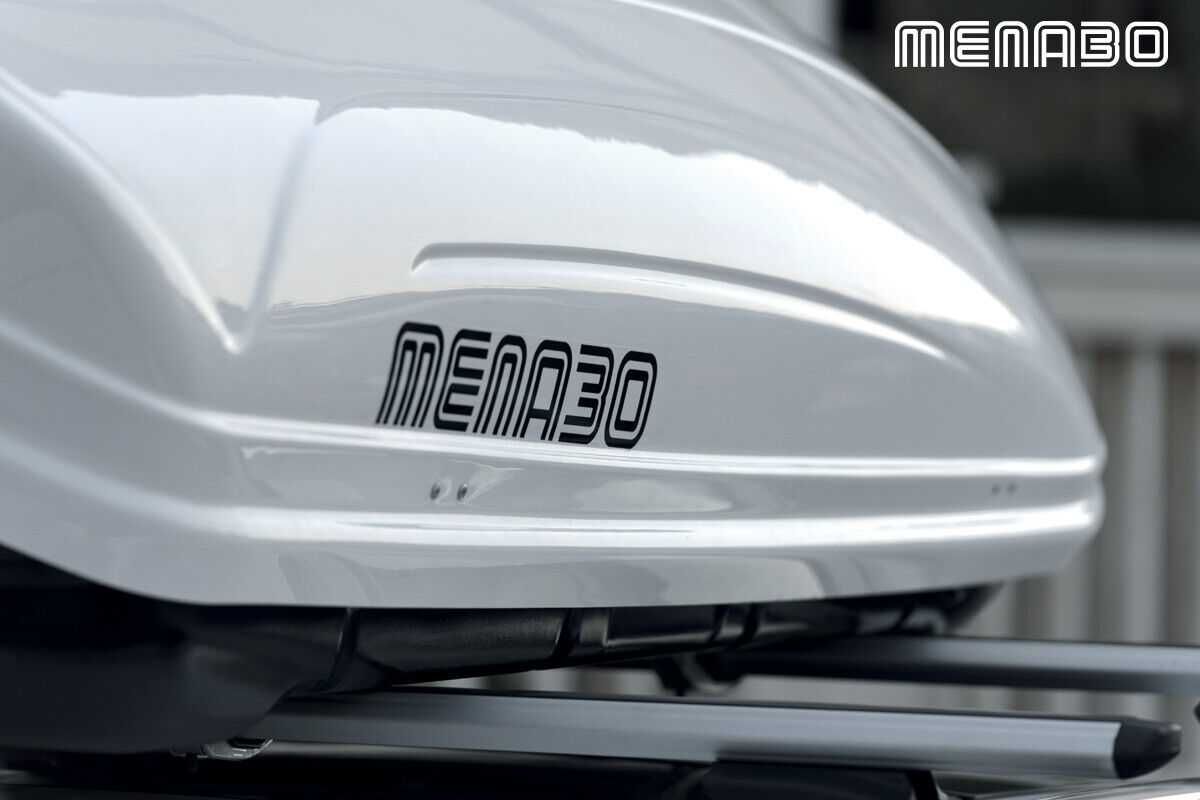 Багажник тип Автобокс MENABO Mania 400L Бял 165/79/36CM кутия за багаж